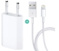 Preview: iPhone 6s Plus USB Ladegerät Netzteil 5W + Lightning Ladekabel 2m